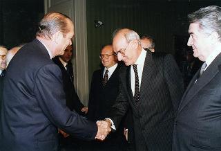 Napoli, Reggia di Capodimonte: pranzo in onore del Presidente della Repubblica Francese Jacques Chirac