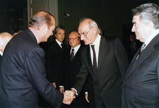 Napoli, Reggia di Capodimonte: pranzo in onore del Presidente della Repubblica Francese Jacques Chirac