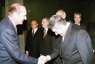 Napoli, Reggia di Capodimonte: pranzo in onore del Presidente della Repubblica Francese Jacques Chirac