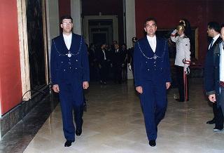 Napoli, Reggia di Capodimonte: pranzo in onore del Presidente della Repubblica Francese Jacques Chirac