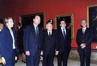 Napoli, Reggia di Capodimonte: pranzo in onore del Presidente della Repubblica Francese Jacques Chirac