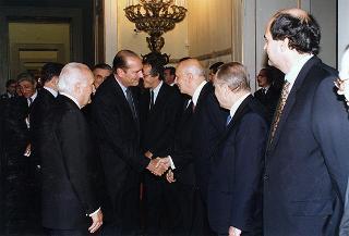 Napoli, Reggia di Capodimonte: pranzo in onore del Presidente della Repubblica Francese Jacques Chirac