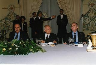 Napoli, Reggia di Capodimonte: pranzo in onore del Presidente della Repubblica Francese Jacques Chirac