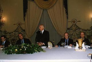 Napoli, Reggia di Capodimonte: pranzo in onore del Presidente della Repubblica Francese Jacques Chirac