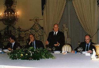 Napoli, Reggia di Capodimonte: pranzo in onore del Presidente della Repubblica Francese Jacques Chirac