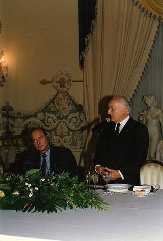 Napoli, Reggia di Capodimonte: pranzo in onore del Presidente della Repubblica Francese Jacques Chirac