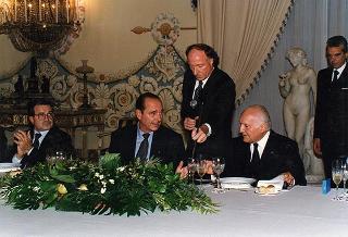 Napoli, Reggia di Capodimonte: pranzo in onore del Presidente della Repubblica Francese Jacques Chirac