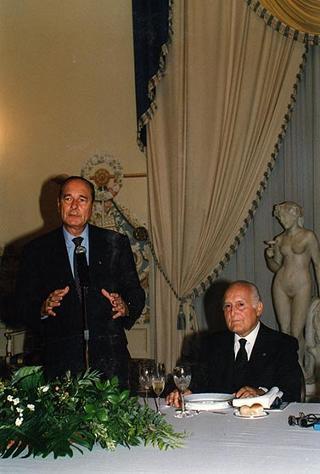 Napoli, Reggia di Capodimonte: pranzo in onore del Presidente della Repubblica Francese Jacques Chirac
