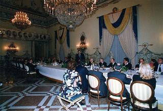 Napoli, Reggia di Capodimonte: pranzo in onore del Presidente della Repubblica Francese Jacques Chirac