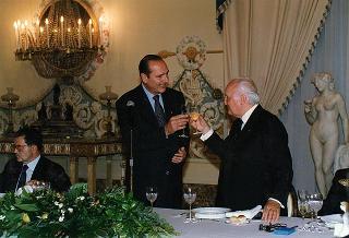 Napoli, Reggia di Capodimonte: pranzo in onore del Presidente della Repubblica Francese Jacques Chirac