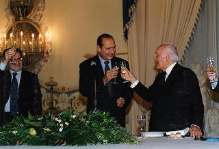 Napoli, Reggia di Capodimonte: pranzo in onore del Presidente della Repubblica Francese Jacques Chirac