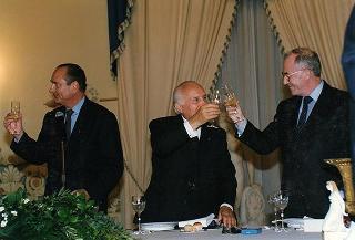 Napoli, Reggia di Capodimonte: pranzo in onore del Presidente della Repubblica Francese Jacques Chirac