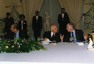 Napoli, Reggia di Capodimonte: pranzo in onore del Presidente della Repubblica Francese Jacques Chirac