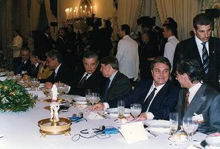 Napoli, Reggia di Capodimonte: pranzo in onore del Presidente della Repubblica Francese Jacques Chirac