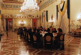 Napoli, Reggia di Capodimonte: pranzo in onore del Presidente della Repubblica Francese Jacques Chirac