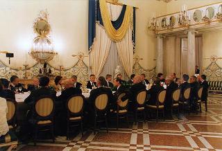 Napoli, Reggia di Capodimonte: pranzo in onore del Presidente della Repubblica Francese Jacques Chirac