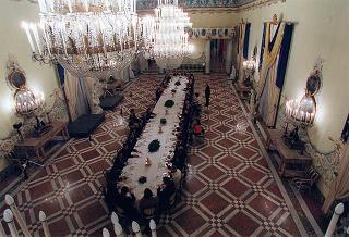 Napoli, Reggia di Capodimonte: pranzo in onore del Presidente della Repubblica Francese Jacques Chirac