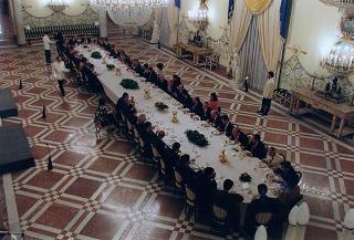 Napoli, Reggia di Capodimonte: pranzo in onore del Presidente della Repubblica Francese Jacques Chirac