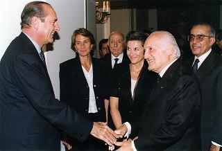 Napoli, Reggia di Capodimonte: pranzo in onore del Presidente della Repubblica Francese Jacques Chirac