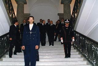 Napoli, Reggia di Capodimonte: pranzo in onore del Presidente della Repubblica Francese Jacques Chirac