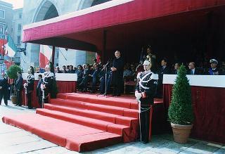 Piacenza: intervento del Presidente della Repubblica, in forma ufficiale, alla cerimonia di consegna della Medaglia d'Oro al Valor Militare al Gonfalone della città ed altri impegni