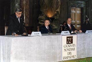 Roma, Palazzo della Cancelleria: intervento del Presidente della Repubblica alla cerimonia celebrativa della 72^ Giornata mondiale del risparmio