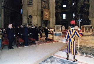 Città del Vaticano: intervento del Presidente della Repubblica alla Messa, celebrata dal Santo Padre Giovanni Paolo II, nel 50° anniversario della sua ordinazione sacerdotale