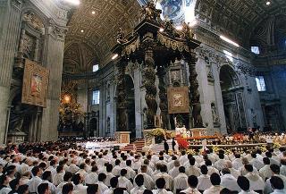 Città del Vaticano: intervento del Presidente della Repubblica alla Messa, celebrata dal Santo Padre Giovanni Paolo II, nel 50° anniversario della sua ordinazione sacerdotale