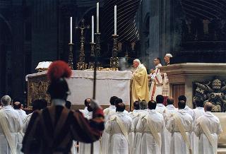 Città del Vaticano: intervento del Presidente della Repubblica alla Messa, celebrata dal Santo Padre Giovanni Paolo II, nel 50° anniversario della sua ordinazione sacerdotale