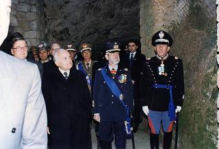 Roma, Mausoleo Ardeatino: deposizione di una corona d'alloro in occasione delle celebrazioni del Giorno dell'Unità Nazionale