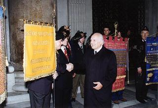 Roma, Basilica di S. Maria degli Angeli: intervento del Presidente della Repubblica alla S. Messa commemorativa dei Caduti italiani di tutti i fronti e di tutte le parti belligeranti, in occasione del Giorno del'Unità Nazionale