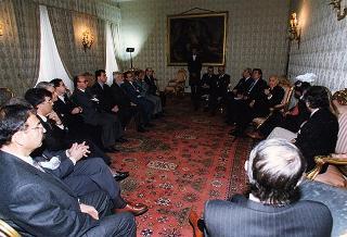 Antonino Saija, segretario dell'Unione nazionale segretari comunali e provinciali d'Italia, con una delegazione del sodalizio