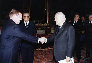 Sverrir Haukur Gunnlaugsson, nuovo amabasciatore della Repubblica d'Islanda: presentazione lettere credenziali