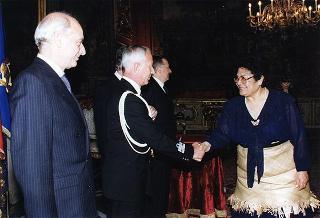 Akosita Fineanganofo, nuovo amabasciatore del Regno di Tonga: presentazione lettere credenziali