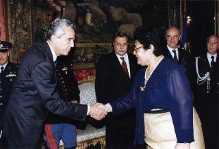 Akosita Fineanganofo, nuovo amabasciatore del Regno di Tonga: presentazione lettere credenziali
