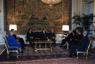 Esponenti della casa Editrice Einaudi, per presentare il volume Dall'Alto Medioevo all'età dei ghetti