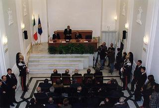 Roma, ex Teatro dei Dioscuri: intervento del Presidente della Repubblica alla cerimonia di inaugurazione della Mostra bibliografica "I libri in maschera: Luigi Pirandello e le biblioteche"