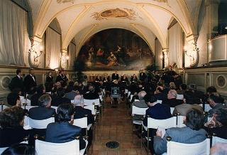 Roma, Camera dei Deputati, Sala del Cenacolo: intervento del Presidente della Repubblica alla tavola rotonda sul tema "Chi governa le telecomunicazioni?"