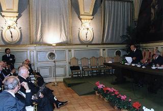Roma, Camera dei Deputati, Sala del Cenacolo: intervento del Presidente della Repubblica alla tavola rotonda sul tema "Chi governa le telecomunicazioni?"