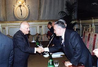 Roma, Camera dei Deputati, Sala del Cenacolo: intervento del Presidente della Repubblica alla tavola rotonda sul tema "Chi governa le telecomunicazioni?"