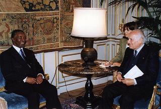 Incontro con il Vice Presidente della Repubblica del Sud Africa Thabo M. Mbeki