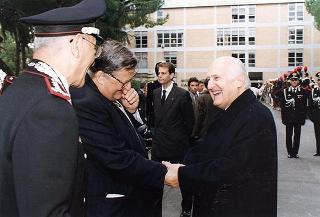 Roma: intervento del Presidente della Repubblica alla Scuola ufficiali carabinieri, in occasione dell'inaugurazione dell'anno accademico 1996-1997