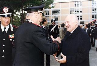 Roma: intervento del Presidente della Repubblica alla Scuola ufficiali carabinieri, in occasione dell'inaugurazione dell'anno accademico 1996-1997