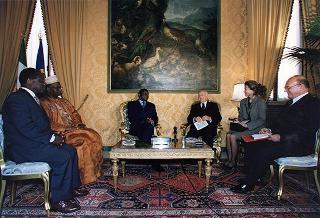 Incontro con il Presidente della Repubblica del Togo gen. Gnassingbè Eyadema