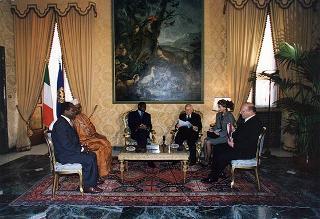 Incontro con il Presidente della Repubblica del Togo gen. Gnassingbè Eyadema