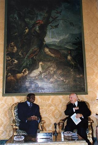 Incontro con il Presidente della Repubblica del Togo gen. Gnassingbè Eyadema