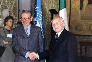 Incontro con il Segretario Generale delle Nazioni Unite Boutros Boutros Ghali