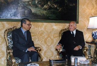 Incontro con il Segretario Generale delle Nazioni Unite Boutros Boutros Ghali
