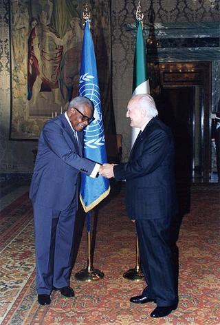 Incontro con il Presidente della Repubblica del Congo Pascal Lissouba