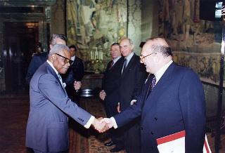 Incontro con il Presidente della Repubblica del Congo Pascal Lissouba